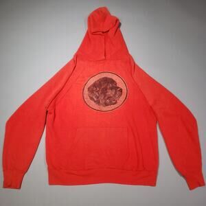 70s Vintage St Bernard pullover Hoodie Mens Medium